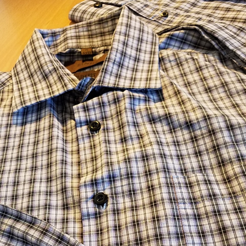 Sinio Slim-Fit Button-Down Long Sleeve Dress Shirt